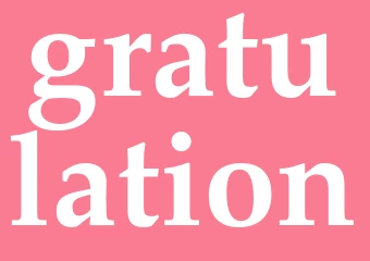 Synonym gratulation