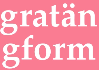 Synonym gratängform