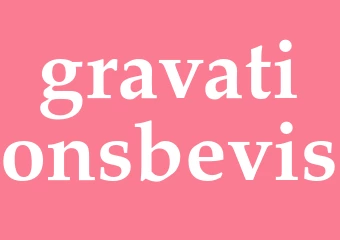 Synonym gravationsbevis