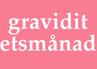 Synonym graviditetsmånad