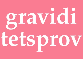 Synonym graviditetsprov