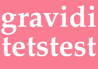 Synonym graviditetstest