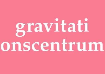Synonym gravitationscentrum