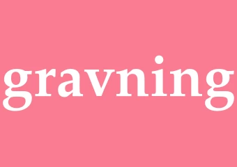 Synonym gravning