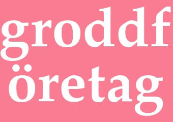 Synonym groddföretag