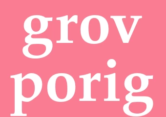 Synonym grovporig