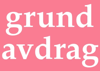 Synonym grundavdrag