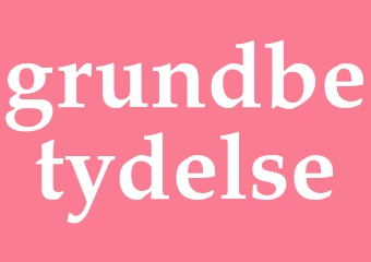 Synonym grundbetydelse