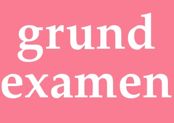 Synonym grundexamen