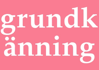 Synonym grundkänning