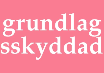 Synonym grundlagsskyddad