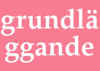 Synonym grundläggande