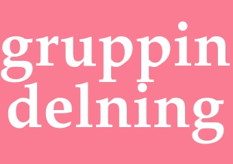 Synonym gruppindelning