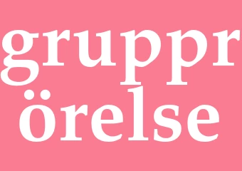 Synonym grupprörelse