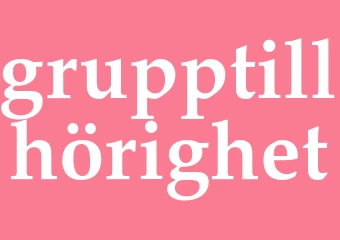 Synonym grupptillhörighet