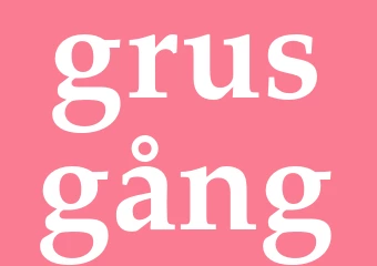 Synonym grusgång