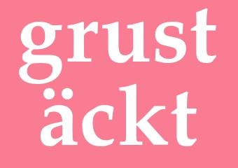 Synonym grustäckt