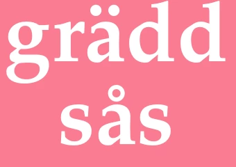 Synonym gräddsås