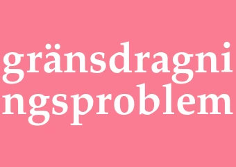 Synonym gränsdragningsproblem