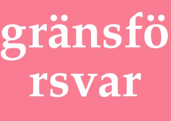 Synonym gränsförsvar