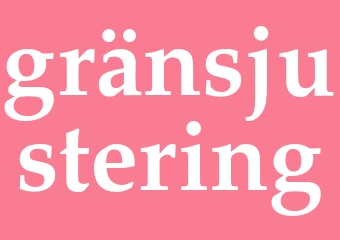 Synonym gränsjustering