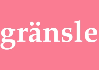 Synonym gränsle