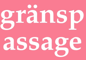 Synonym gränspassage