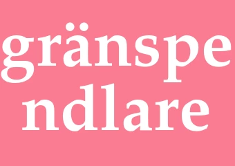 Synonym gränspendlare
