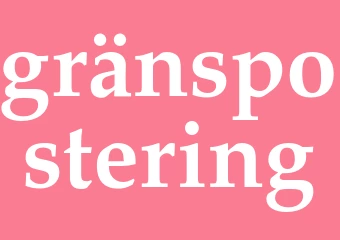 Synonym gränspostering