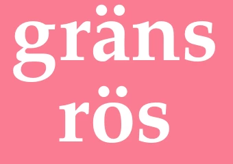 Synonym gränsrös