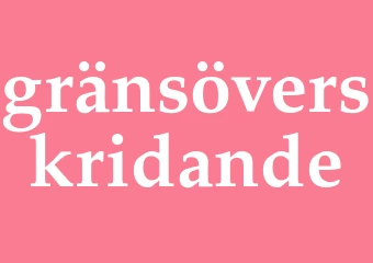 Synonym gränsöverskridande