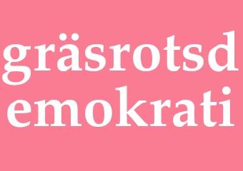 Synonym gräsrotsdemokrati