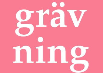 Synonym grävning