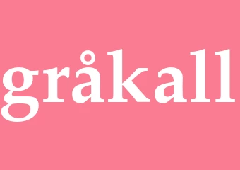 Synonym gråkall