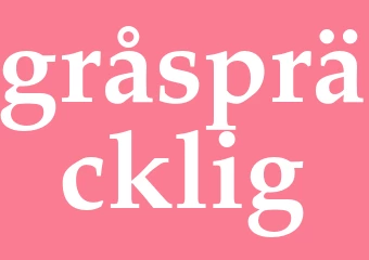 Synonym gråspräcklig