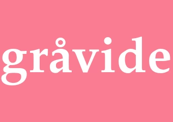 Synonym gråvide