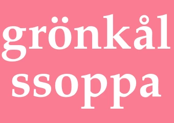 Synonym grönkålssoppa