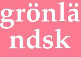 Synonym grönländsk