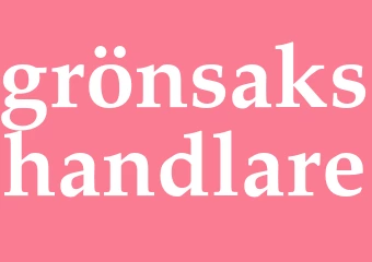 Synonym grönsakshandlare
