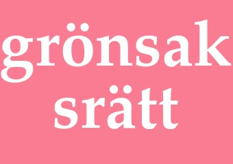 Synonym grönsaksrätt