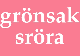 Synonym grönsaksröra