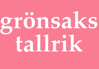 Synonym grönsakstallrik