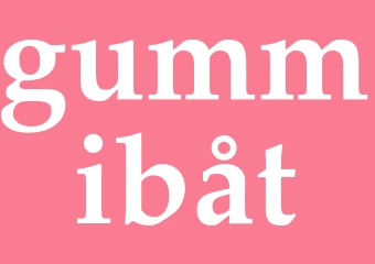 Synonym gummibåt