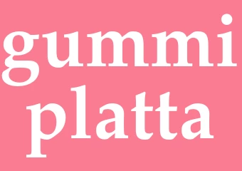 Synonym gummiplatta