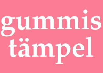 Synonym gummistämpel