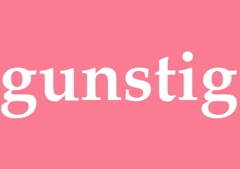 Synonym gunstig