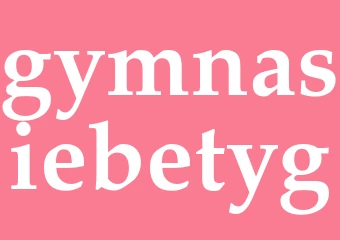 Synonym gymnasiebetyg