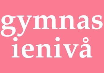 Synonym gymnasienivå