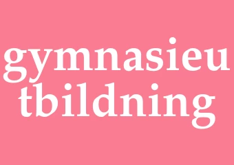 Synonym gymnasieutbildning