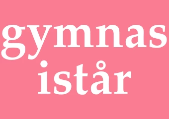 Synonym gymnasistår